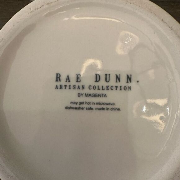 Rae Dunn Artisan Collection by Magena‎ Teapot Pastel Blue Black Polka Dots POUR - Picture 8 of 9